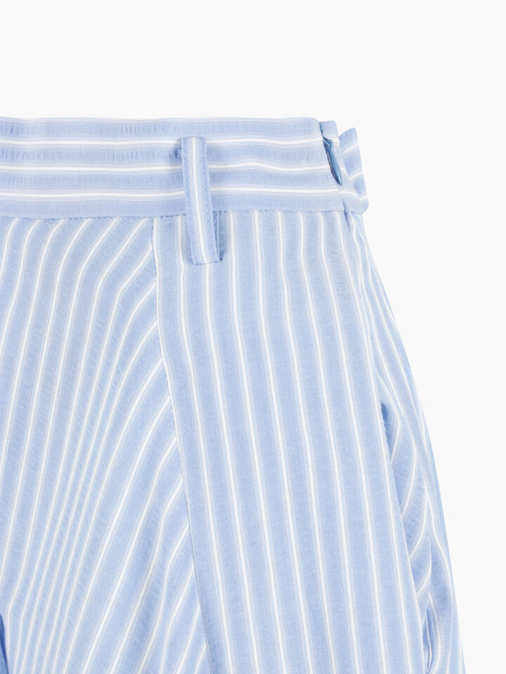 Light blue striped maxi skirt - null - Light Blue | Sisley K image number 3